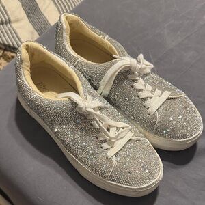 Sparkling Silver Women's Sneakers